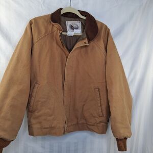 Walls Ranch Wear Sand Khaki Duck Canvas Western Barn Chore Jacket Coat Size L